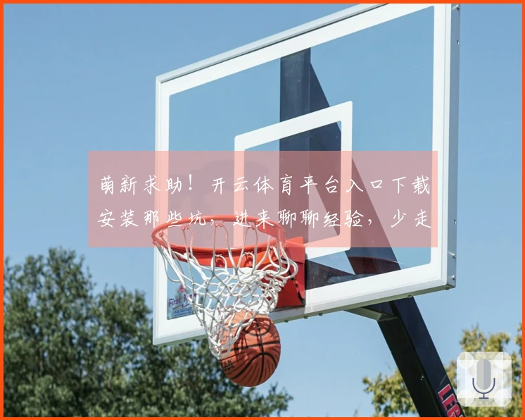 萌新求助！开云体育平台入口下载安装那些坑，进来聊聊经验，少走弯路！